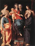 Jacopo Pontormo Madonna and Child with St Anne and Other Saints Germany oil painting artist